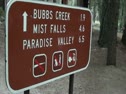 Mist Falls Hike Ends