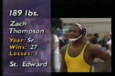 1996 Mentor Districts-189lbs. Thompson(St. Edward) vs Lynch(Holy Name)