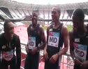 Middlesex 4x100 team bronze, before DQ!