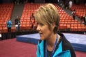 Mary Lee Tracy Head Coach Cincinnati Gymnastics after the Junior Competition