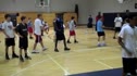 Tommy Flournoy, and David Rogers battle Coach Rock in the post!