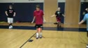 Agility drills at Coach Dale's station, "War" Drill
