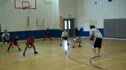 Coach Crocker's Heat team working on Line D Drill