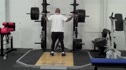 Annaminh Braun and Taku work 3x5 back squats