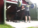 Bjorn Uddenfeldt and 100kg, pb and 43 burpees   30 cm