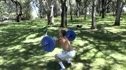 Blair Morrison does 10-9-8... Squat Clean w- 1 rope climb