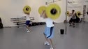 Blair Morrison does CrossGym Challenge #2 (30 Thrusters-30 Pullups)