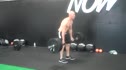Brian McGrath does Deadlift-OHS Again Faster Challenge