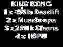 CrossFit King Kong by Kevin Simons