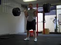 Drew Bignall's 285lb power clean