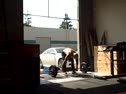 Freddie C does 10-1 Ladder (135# PC's and pullups)