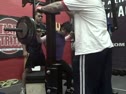 Kate Rawlings Box Squats 260# @ The Gorilla Pit