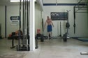 Masters Athlete, Ken C. works on heavy cleans