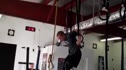Sean D.'s Muscle Up Handstand Pushup