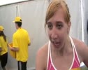 Emma Jackson after running a Commonwealth Qualifying time & new PB of 2.00.88 in the 800m at the 2010 Diamond League London
