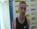 European Junior Champ Adam Cotton after running 4.01 in the Emsley Carr Mile at the 2011 London Diamond League