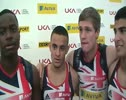 Great Britian Junior Team after the 4x100m Relay at the 2011 London Diamond League