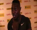 Harry Akines Ayreetey after the 100m Final at the 2011 London Diamond League