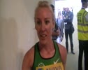 Jemma Simpson after the 800m at the 2011 London Diamond League