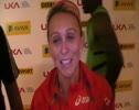 Jenny Meadows after taking victory in the 800m at the 2011 London Diamond League