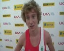 Jonny Hay after taking victory int he Junior Mens 3000m  at the 2011 London Diamond League