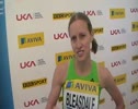 Julia Bleasdale after the 5000m at the 2011 London Diamond League