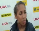 Laura Samuel after the Triple Jump at the 2010 Diamond League London
