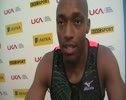 Marlon Devonish after the 100m Heats at  2011 London Diamond League