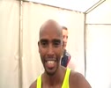 Mo Farah after placing second in the 3000m at the 2010 Diamond League London
