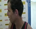 Rhys Williams after the 400m Hurdles at the 2011 London Diamond League
