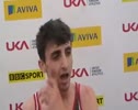 Richard Goodman after taking victory & a huge PB in the U20 3000m at the 2010 Diamond League London