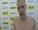 Richard Strachan after taking victory in the National 400m at the 2011 London Diamond League