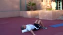 Foam roller pec stretch