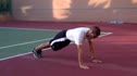 Hurdle step correction in pushup position