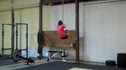 Kate Rawlings does CrossFit.com DB Thruster/Rope Climb Wod