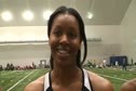 Ashley Collier, Dominique Duncan, Olivia Ekpone, and LaKeidra Stewart after 60m at 2012 Big 12 Championships