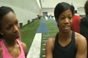 Former Aggies Gabby Mayo & Porscha Lucas post O.D. 200m at Texas A&M Challenge 2012