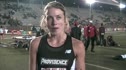 Charlotte French OÊ»Carroll from Providence College after winning the College WomenÊ»s 3k Championship