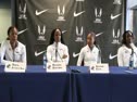 Sanya Richards USA Women 4x4 New Penn Relays Record Press Conference Penn Relays 2012