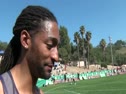 Jason Richardson wins first race of 2012 and discusses outlook for Olympic year at 2012 Mt. Sac Relays