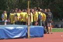 Oregon cheer after 2011 UCLA-Oregon Dual Meet