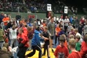 Coach Krause checks on technique!
