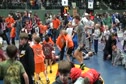 Krause walks around checking on technique.