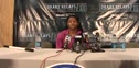 Perdita Felicien press conference after 3rd in 100h