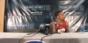 Wallace Spearmon  press conference after 200 victory