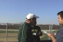 Adams State Coach Damon Martin and men's champion Reuben Mwei at 2009 NCAA D2 XC Championships