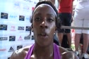 Alysia Johnson after win and WL 800 PB at 2010 Monaco Diamond League