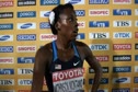 Alysia Montano after waiting out qualifying to 800 finals at Daegu 2011 World Track Championships