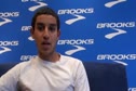 Ammar Moussa before 2 mile 2011 Brooks PR Invite