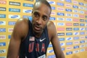 Angelo Taylor after first round 400H no still no WC medals at Daegu 2011 World Championships